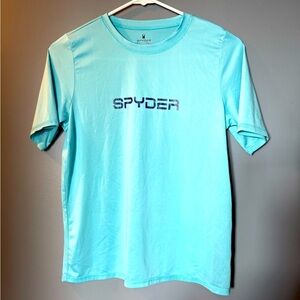 Spyder Men's Sz L Short Sleeve Surf & Swim Shirt Quick Dry Rash Guard 🏄🏄‍♀️🏄‍♂️